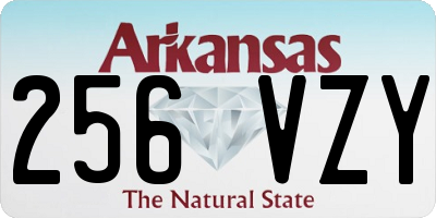 AR license plate 256VZY