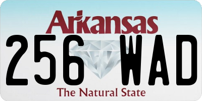 AR license plate 256WAD