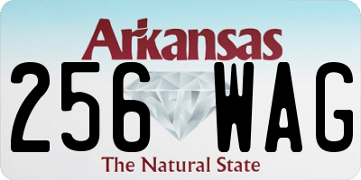 AR license plate 256WAG