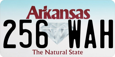 AR license plate 256WAH
