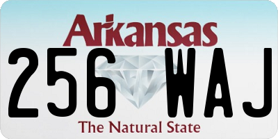 AR license plate 256WAJ