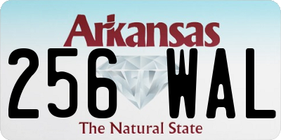 AR license plate 256WAL