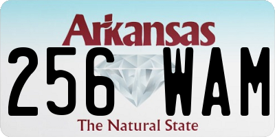 AR license plate 256WAM