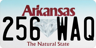 AR license plate 256WAQ
