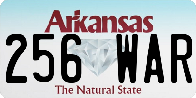 AR license plate 256WAR