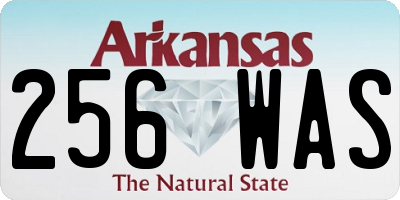 AR license plate 256WAS