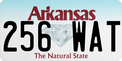 AR license plate 256WAT