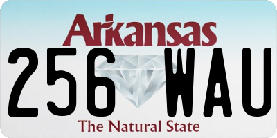 AR license plate 256WAU