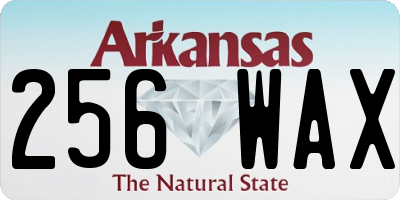 AR license plate 256WAX