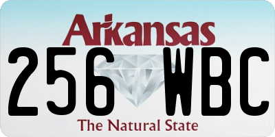 AR license plate 256WBC