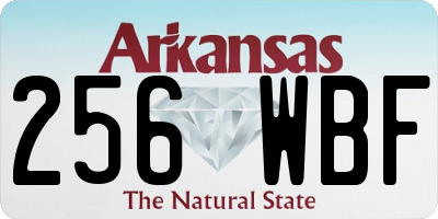AR license plate 256WBF