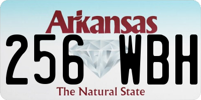 AR license plate 256WBH