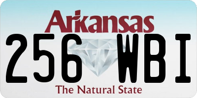 AR license plate 256WBI