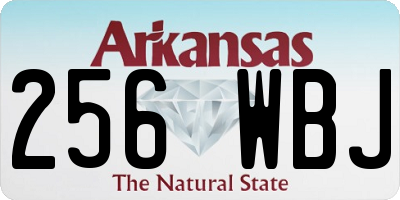 AR license plate 256WBJ