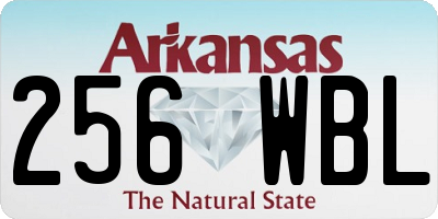 AR license plate 256WBL