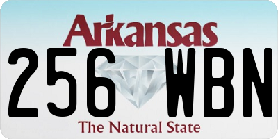 AR license plate 256WBN