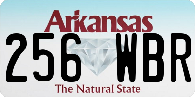 AR license plate 256WBR
