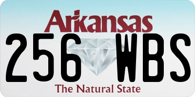 AR license plate 256WBS