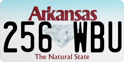 AR license plate 256WBU