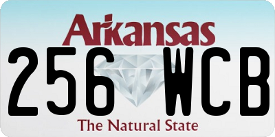 AR license plate 256WCB