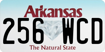 AR license plate 256WCD