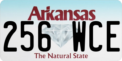 AR license plate 256WCE