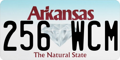 AR license plate 256WCM