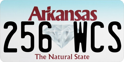 AR license plate 256WCS