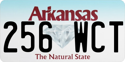AR license plate 256WCT