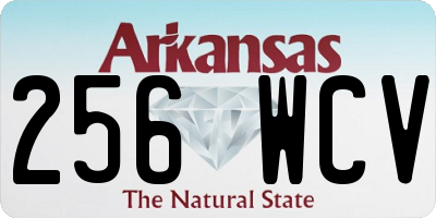 AR license plate 256WCV