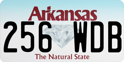 AR license plate 256WDB