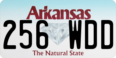 AR license plate 256WDD