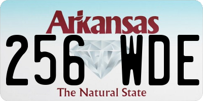 AR license plate 256WDE