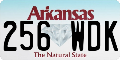 AR license plate 256WDK