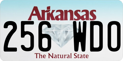 AR license plate 256WDO