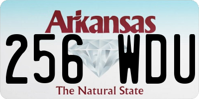 AR license plate 256WDU
