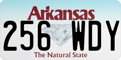 AR license plate 256WDY