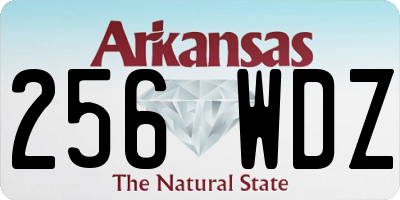 AR license plate 256WDZ