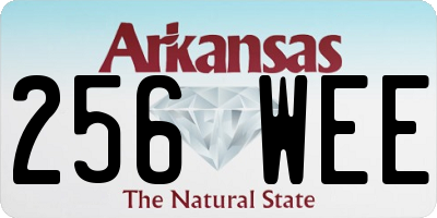 AR license plate 256WEE