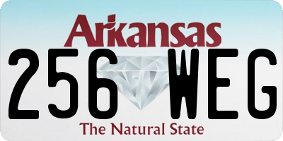AR license plate 256WEG