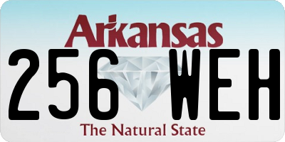 AR license plate 256WEH