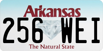 AR license plate 256WEI