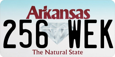AR license plate 256WEK
