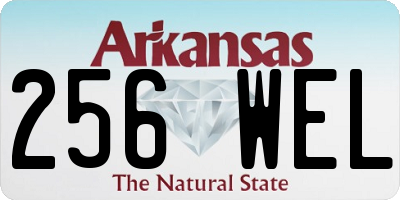 AR license plate 256WEL