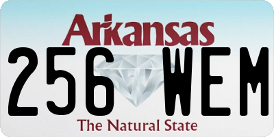 AR license plate 256WEM