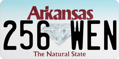 AR license plate 256WEN