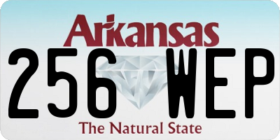 AR license plate 256WEP