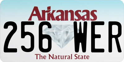 AR license plate 256WER
