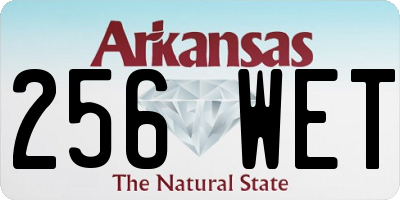 AR license plate 256WET