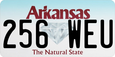 AR license plate 256WEU